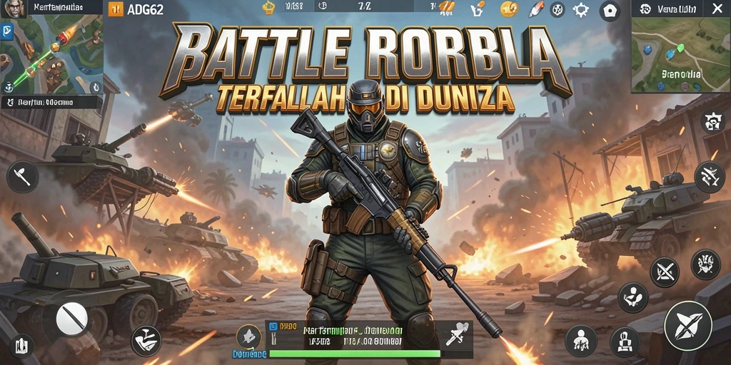 Tampilan gameplay mendebarkan dari ADG62 dalam pertempuran Battle Royale.