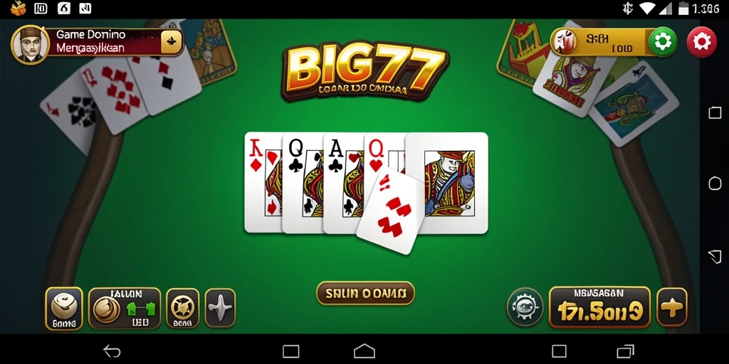 Tampilan gameplay Domino di BIG77 yang dinamis dan menarik.