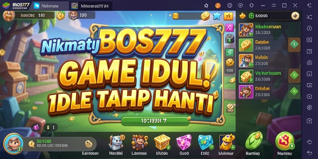 Screenshot gameplay BOS777 yang menunjukkan aksi Idle yang seru.