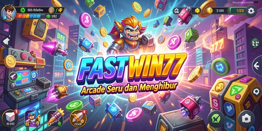 Screenshot game FASTWIN77 menampilkan aksi seru dalam permainan Arcade.