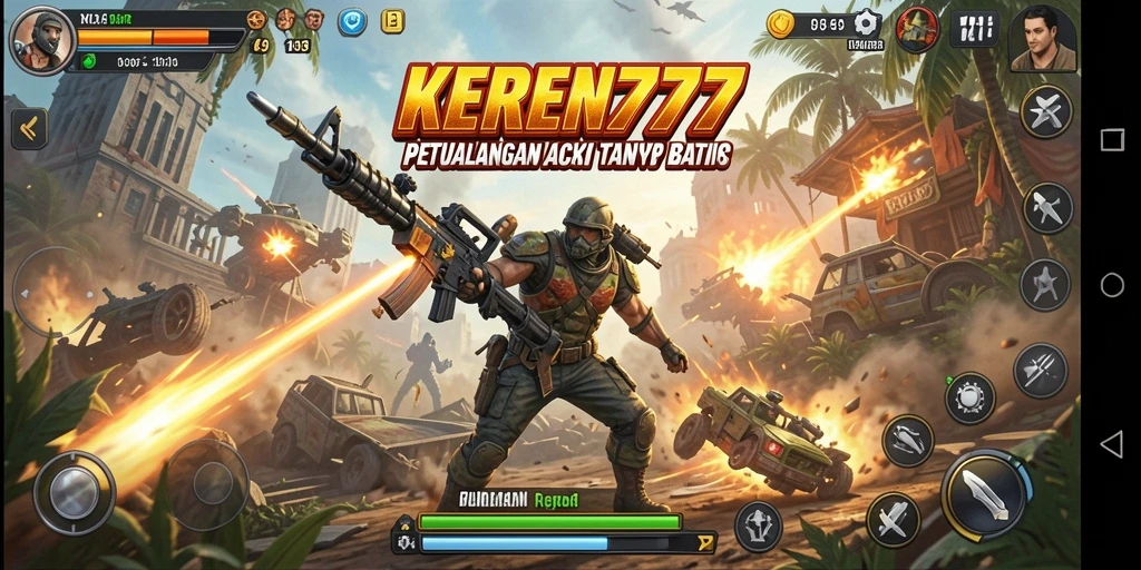 Tampilan seru gameplay KEREN777 dengan aksi yang menarik.