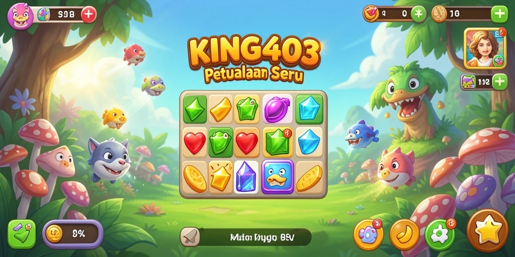 Tampilan gameplay KING403 yang seru dan penuh warna.
