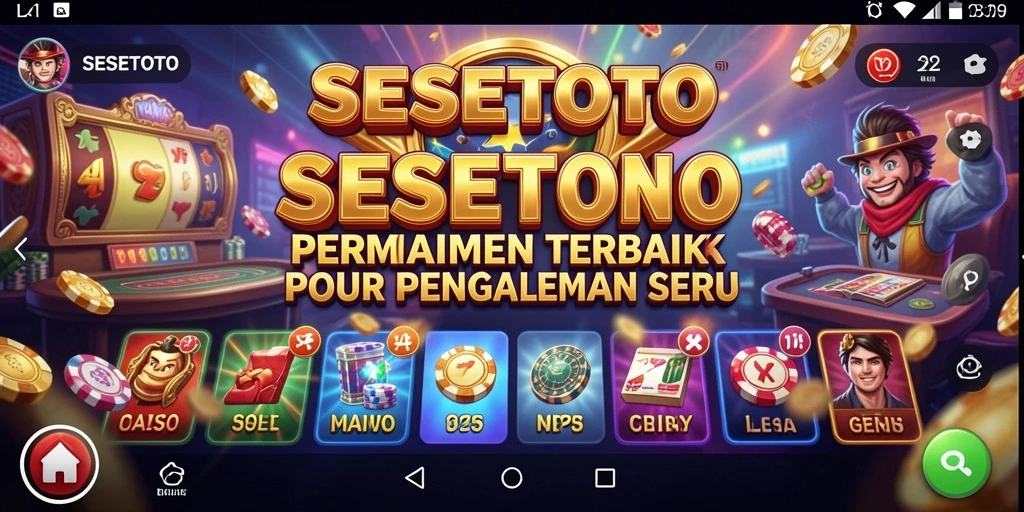 Tampilan gameplay SESETOTO yang memukau dalam permainan Kasino.
