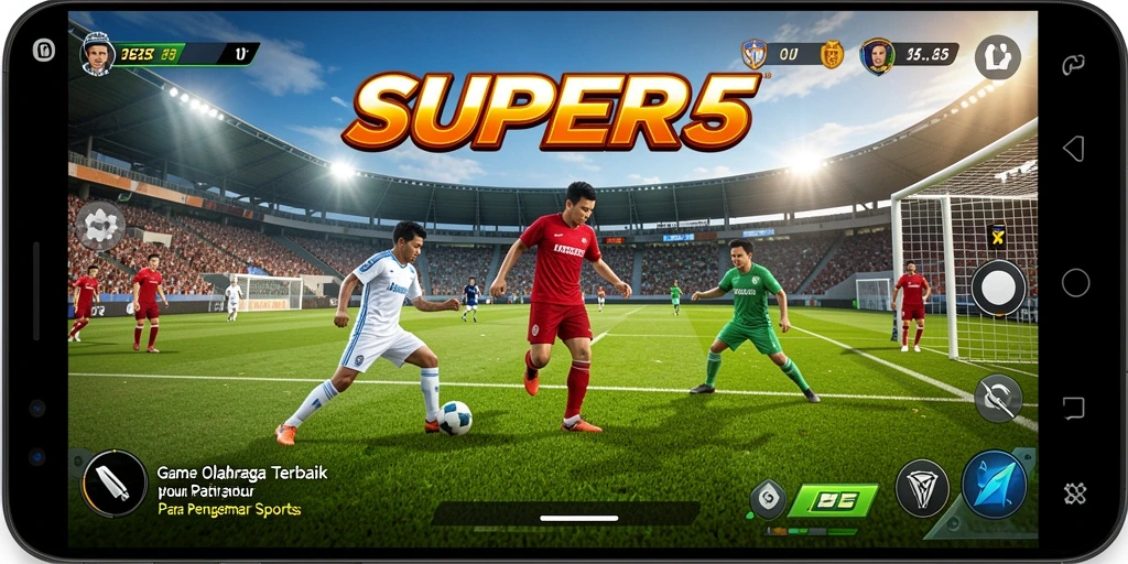 Tampilan gameplay <strong>SUPER5</strong> yang mendebarkan dan penuh aksi.