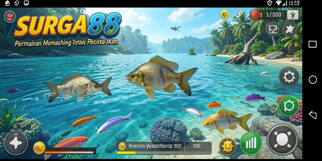 Gameplay yang menarik dan mendebarkan di SURGA88 dengan memancing ikan.