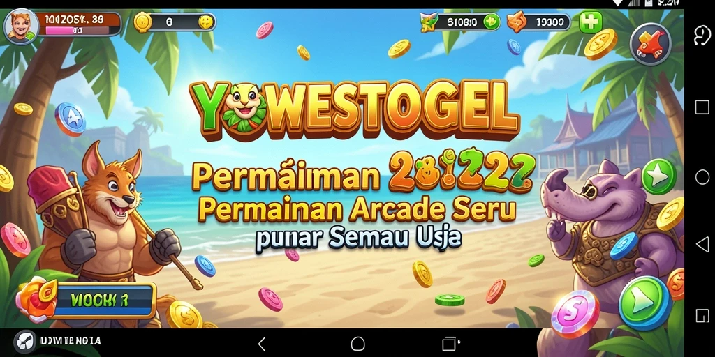 Tampilan utama YOWESTOGEL menampilkan gameplay yang seru dan penuh tantangan.